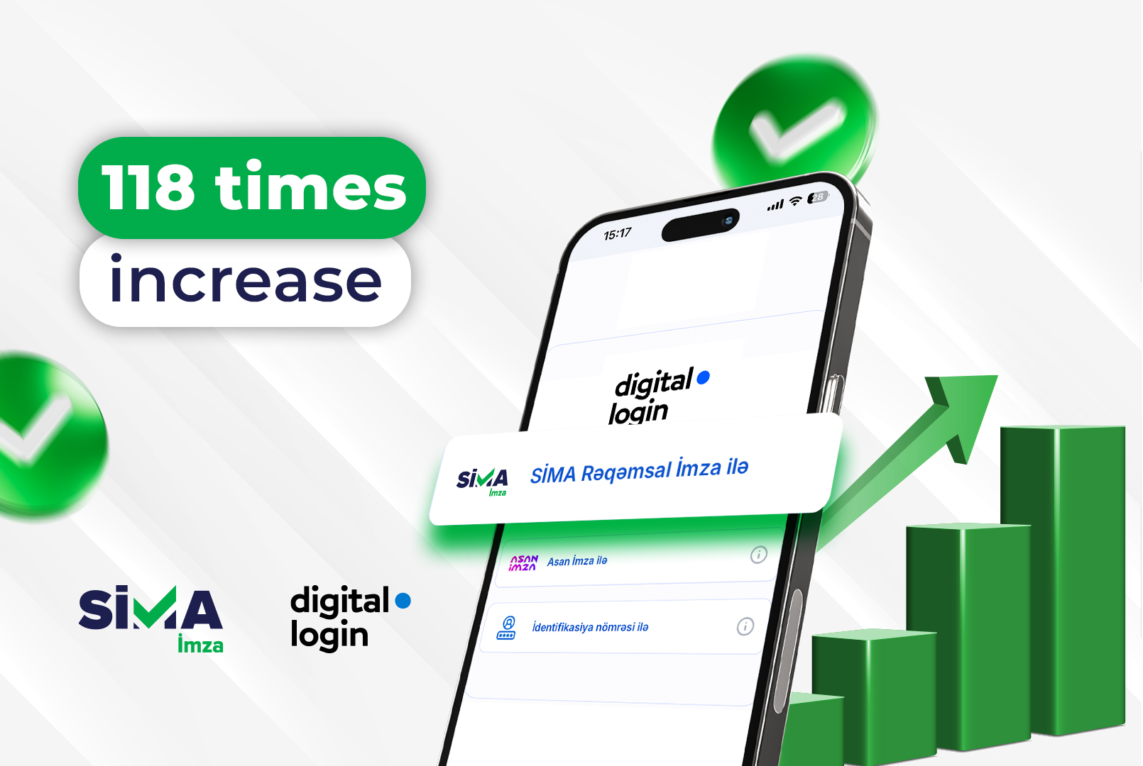 Access to "digital.login" using "SİMA İmza" has increased 118-fold