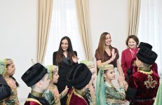 Heydar Aliyev Foundation VP Leyla Aliyeva and Head of Baku Media Center Arzu Aliyeva visit Turkic Culture and Heritage Foundation (PHOTO)