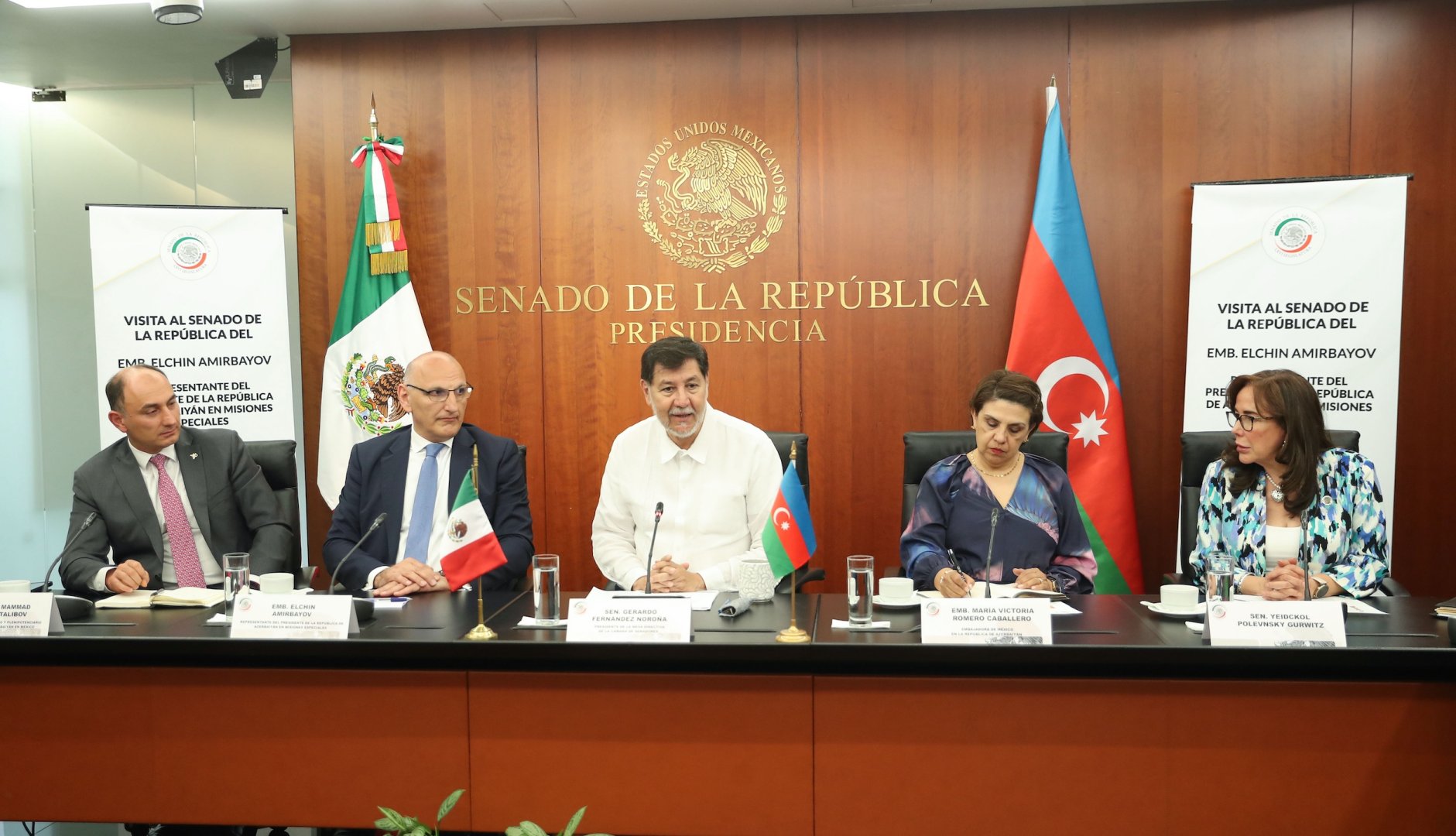 Elchin Amirbayov holds meeting in Senate of Mexico (PHOTO)