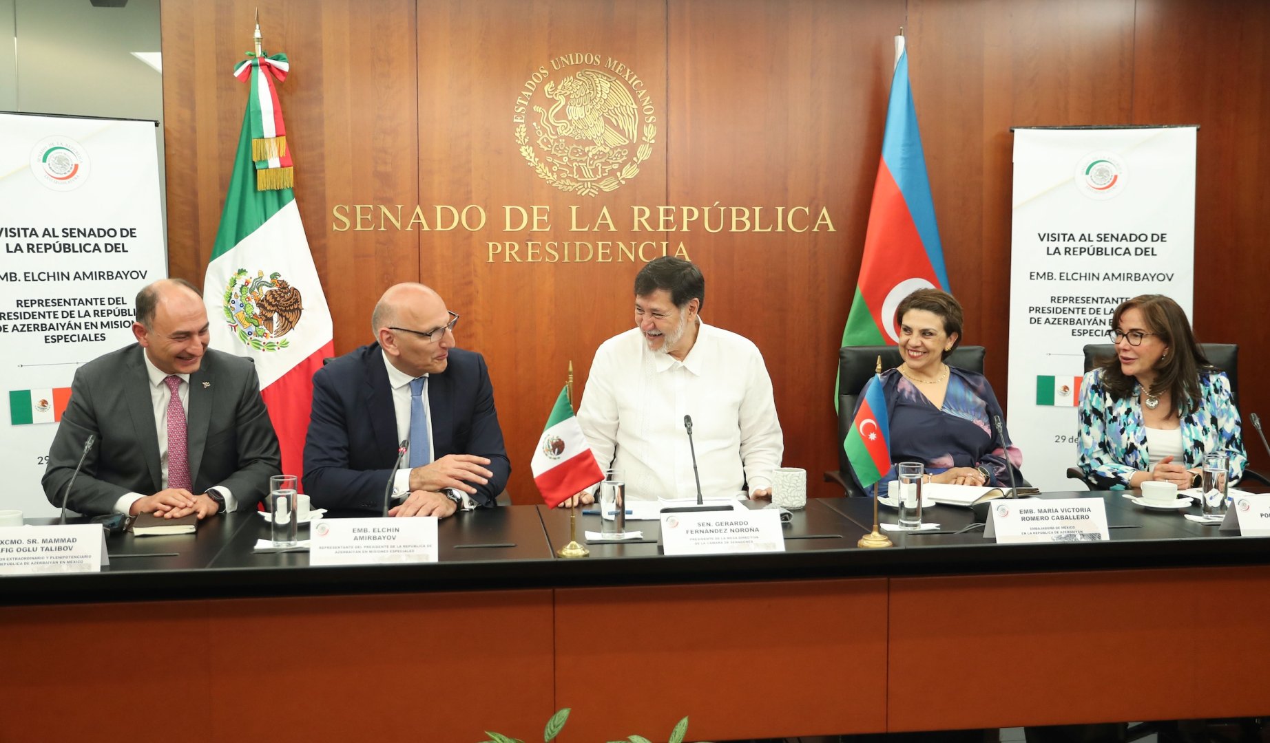 Elchin Amirbayov holds meeting in Senate of Mexico (PHOTO)