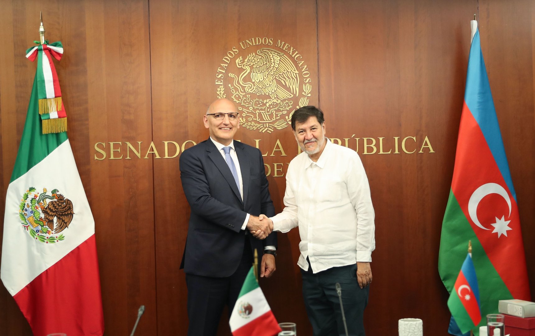 Elchin Amirbayov holds meeting in Senate of Mexico (PHOTO)