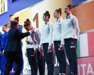 Azerbaijani team wins gold medal at European Cup in Rhythmic Gymnastics in Baku (PHOTO)