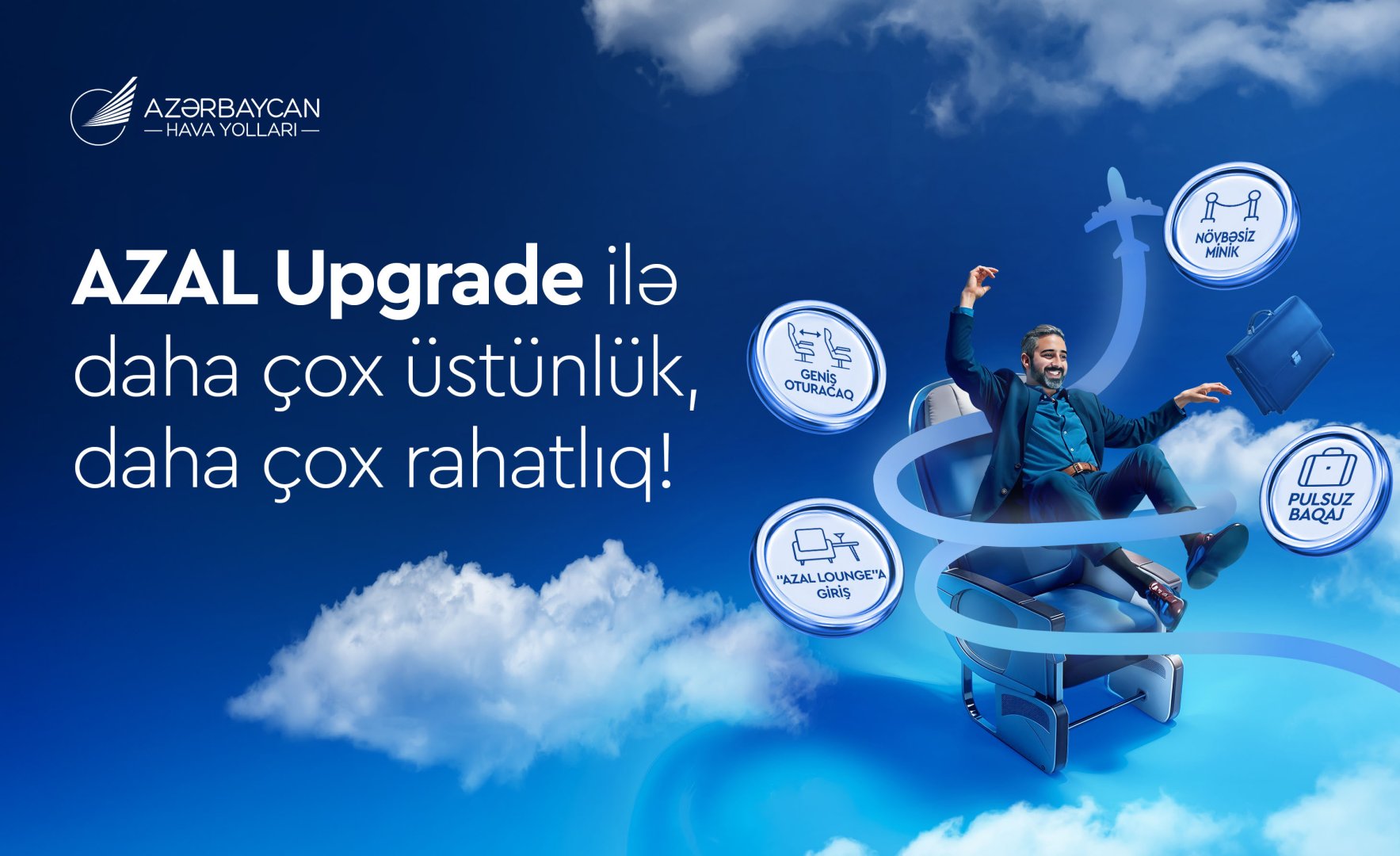 AZAL offers passengers a more affordable way to upgrade their service class