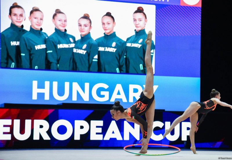 Third day of European Rhythmic Gymnastics Cup kicks off in Azerbaijan's Baku (PHOTO)