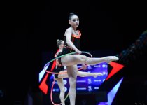 Third day of European Rhythmic Gymnastics Cup kicks off in Azerbaijan's Baku (PHOTO)