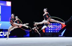 Third day of European Rhythmic Gymnastics Cup kicks off in Azerbaijan's Baku (PHOTO)