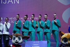 Azerbaijani team wins bronze medal at European Rhythmic Gymnastics Cup (PHOTO)