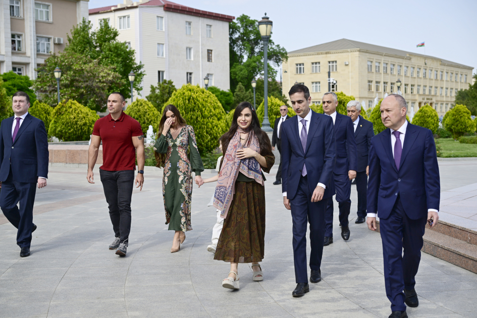 Vice President of Heydar Aliyev Foundation Leyla Aliyeva and Head of Baku Media Center Arzu Aliyeva visit Nakhchivan (PHOTO)