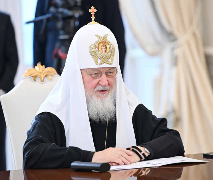President Ilham Aliyev, First Lady Mehriban Aliyeva meet Patriarch of Moscow and All Rus' Kirill (PHOTO/VIDEO)