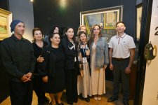 Heydar Aliyev Foundation VP Leyla Aliyeva and Head of Baku Media Center Arzu Aliyeva visit International Carpet Festival (PHOTO)