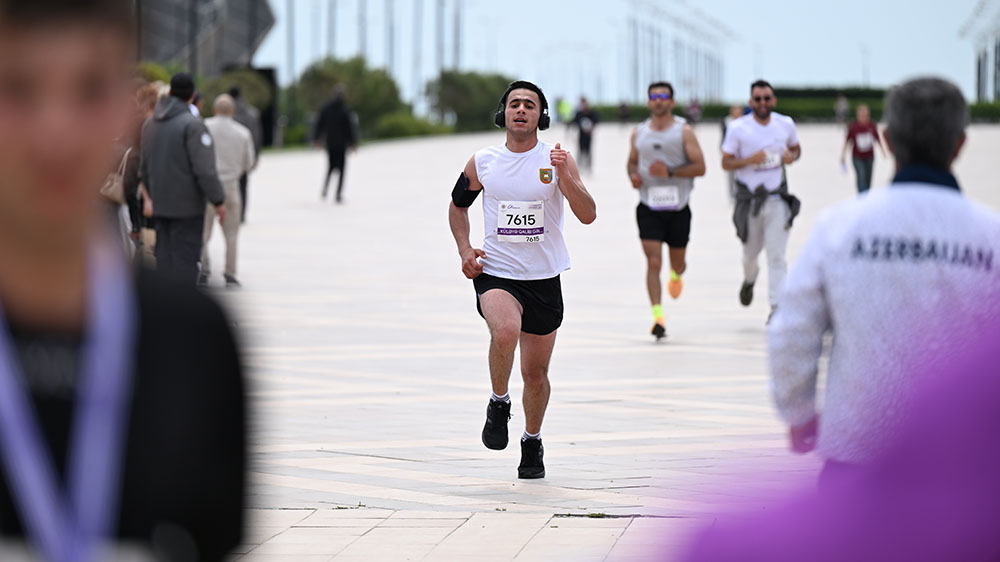 National Defense University's team participates in Baku Marathon (PHOTO/VIDEO)