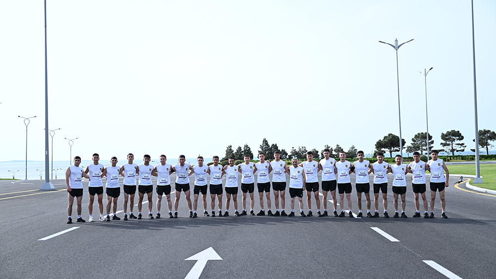 National Defense University's team participates in Baku Marathon (PHOTO/VIDEO)