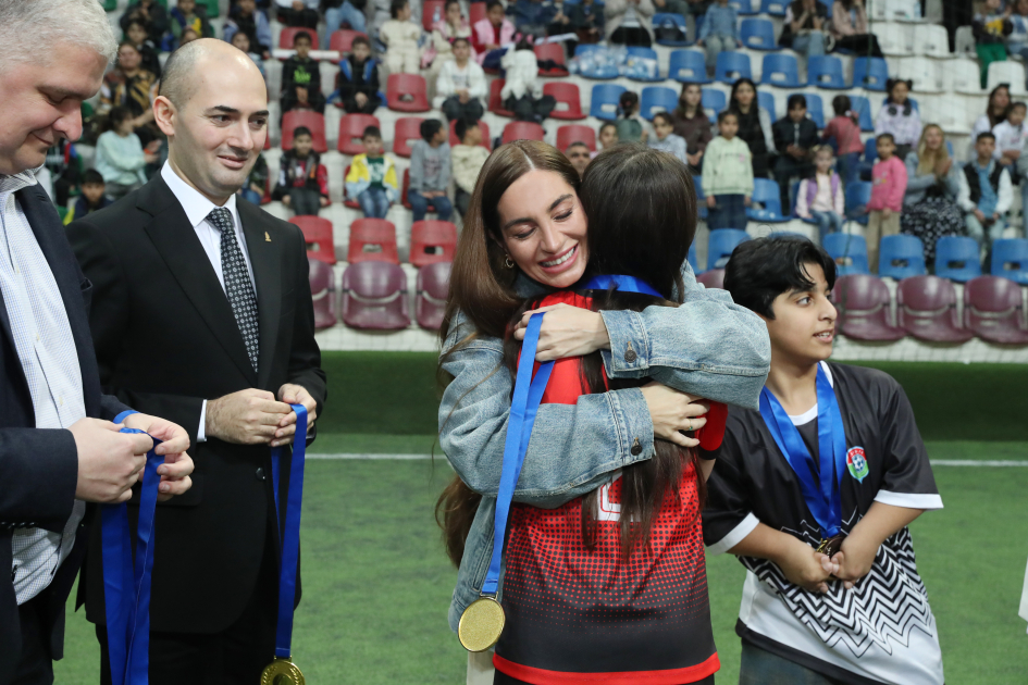 At the initiative of Heydar Aliyev Foundation VP Leyla Aliyeva and Head of Baku Media Center Arzu Aliyeva, a mini-football tournament was organized between teams of children from orphanages (PHOTO)
