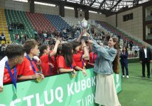 At the initiative of Heydar Aliyev Foundation VP Leyla Aliyeva and Head of Baku Media Center Arzu Aliyeva, a mini-football tournament was organized between teams of children from orphanages (PHOTO)