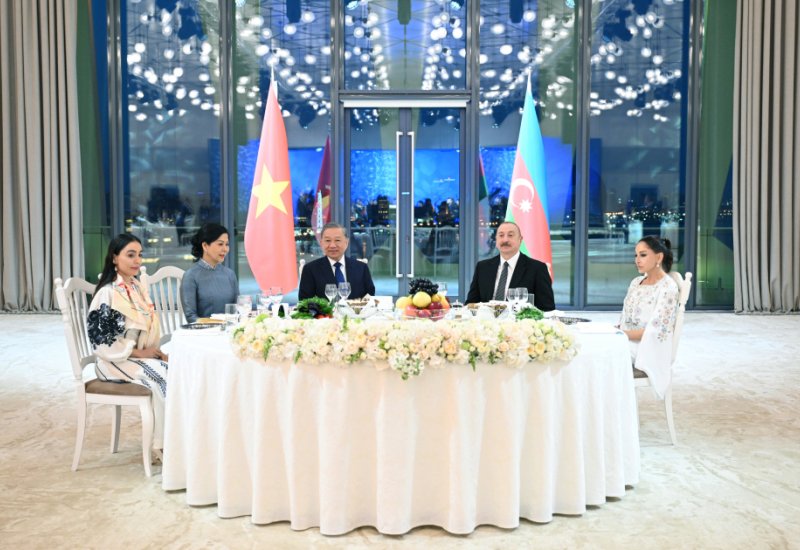 President Ilham Aliyev hosts state banquet in honor of General Secretary of Central Committee of Communist Party of Vietnam (PHOTO/VIDEO)