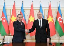President Ilham Aliyev, General Secretary To Lam make press statements (PHOTO)