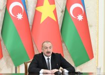President Ilham Aliyev, General Secretary To Lam make press statements (PHOTO)