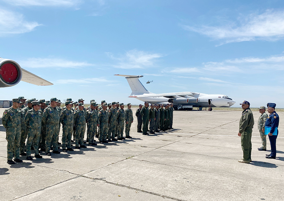 Azerbaijani servicemen go through drill review for Anatolian Phoenix-2025 exercise