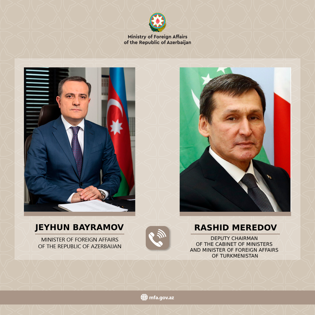 Azerbaijani, Turkmen FMs discuss ways to enhance interstate cooperation