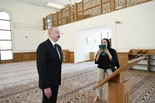 President Ilham Aliyev, First Lady Mehriban Aliyeva attend inauguration of Dashalti village mosque in Shusha district (PHOTO)