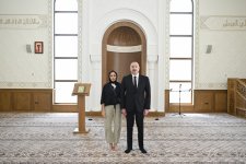 President Ilham Aliyev, First Lady Mehriban Aliyeva attend inauguration of Dashalti village mosque in Shusha district (PHOTO)