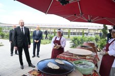 President Ilham Aliyev attends opening of livestock complex in Khojaly’s Khanabad village (PHOTO)