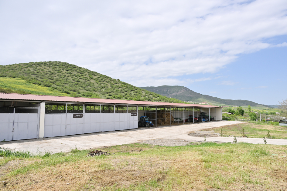 President Ilham Aliyev attends opening of livestock complex in Khojaly’s Khanabad village (PHOTO)