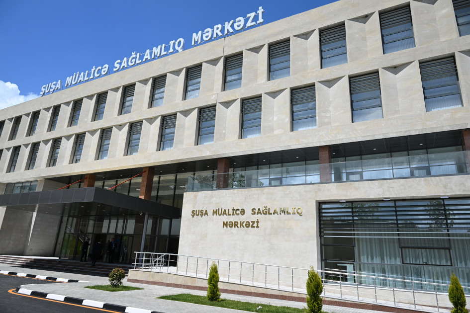 President Ilham Aliyev, First Lady Mehriban Aliyeva attend opening of Shusha Wellness and Health Center (PHOTO)