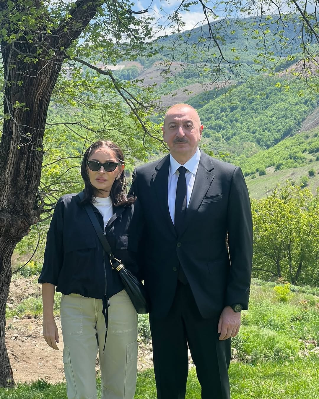 First VP Mehriban Aliyeva shares footage from her visit with President Ilham Aliyev to Shusha’s Dashalti (PHOTO)