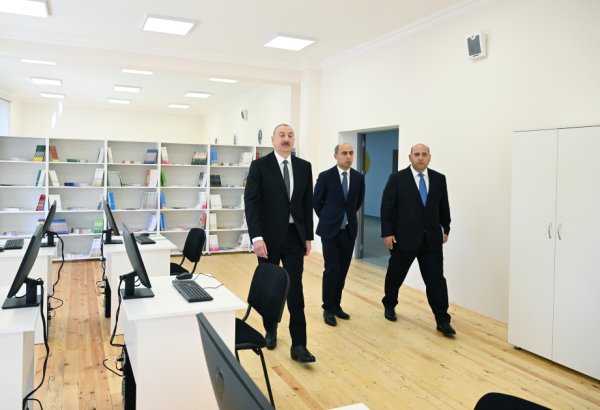 President Ilham Aliyev attends opening of Kangarli village secondary school building (PHOTO/VIDEO)