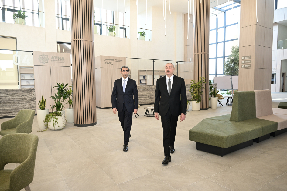 President Ilham Aliyev attends opening of Aghdam Railway and Bus Station Complex (PHOTO)