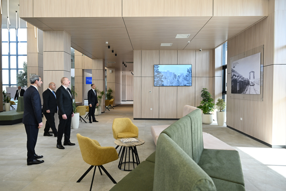 President Ilham Aliyev attends opening of Aghdam Railway and Bus Station Complex (PHOTO)