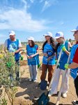Heydar Aliyev Foundation VP Leyla Aliyeva, Arzu Aliyeva participate in tree-planting campaign held in Baku (PHOTO)