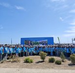 Heydar Aliyev Foundation VP Leyla Aliyeva, Arzu Aliyeva participate in tree-planting campaign held in Baku (PHOTO)