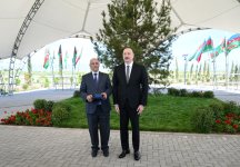 President Ilham Aliyev attends opening ceremony of first phase of Kangarli village in Aghdam (PHOTO)