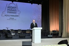 President Ilham Aliyev, First Lady Mehriban Aliyeva attend opening of Aghdam Mugham Center (PHOTO)
