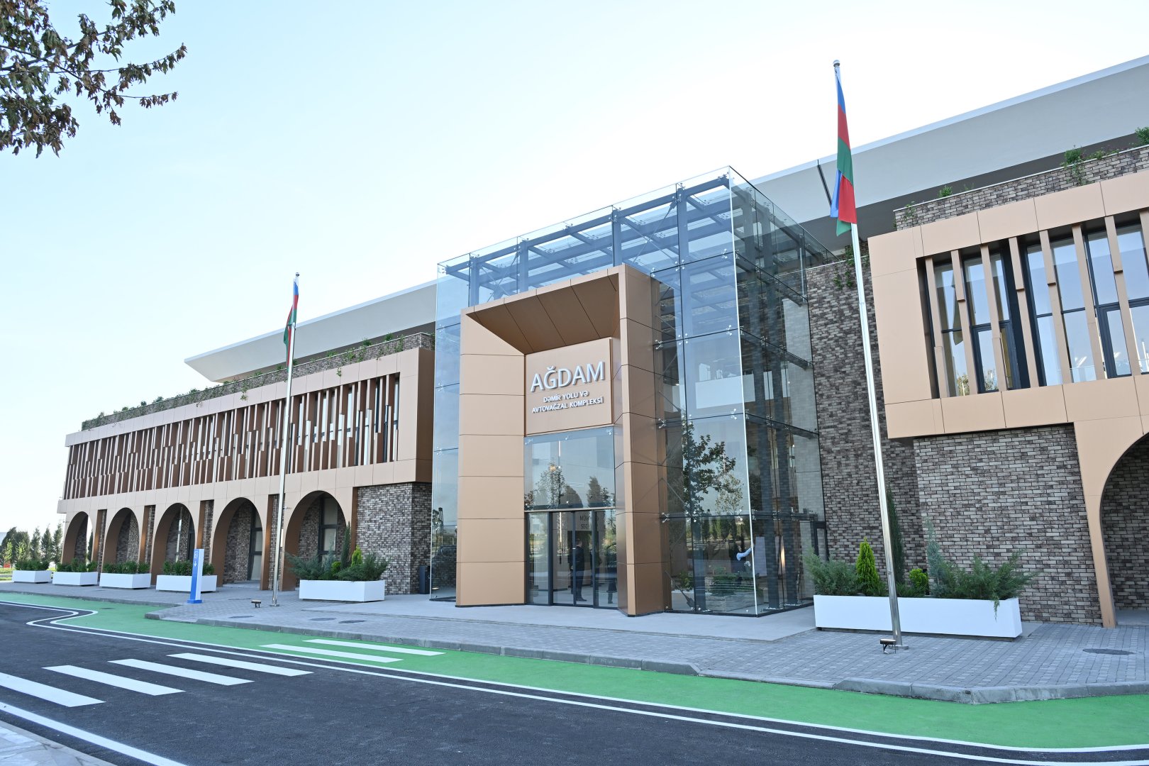 President Ilham Aliyev attends opening of Aghdam Railway and Bus Station Complex (PHOTO)