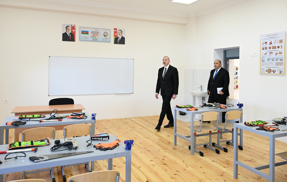 President Ilham Aliyev attends opening ceremony of first phase of Kangarli village in Aghdam (PHOTO)