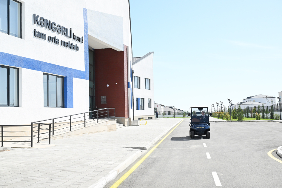 President Ilham Aliyev attends opening ceremony of first phase of Kangarli village in Aghdam (PHOTO)