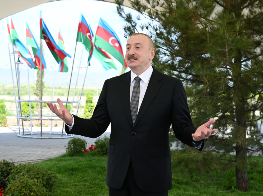 President Ilham Aliyev attends opening ceremony of first phase of Kangarli village in Aghdam (PHOTO)
