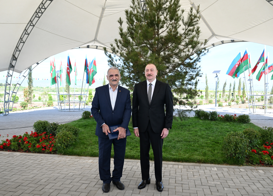 President Ilham Aliyev attends opening ceremony of first phase of Kangarli village in Aghdam (PHOTO)