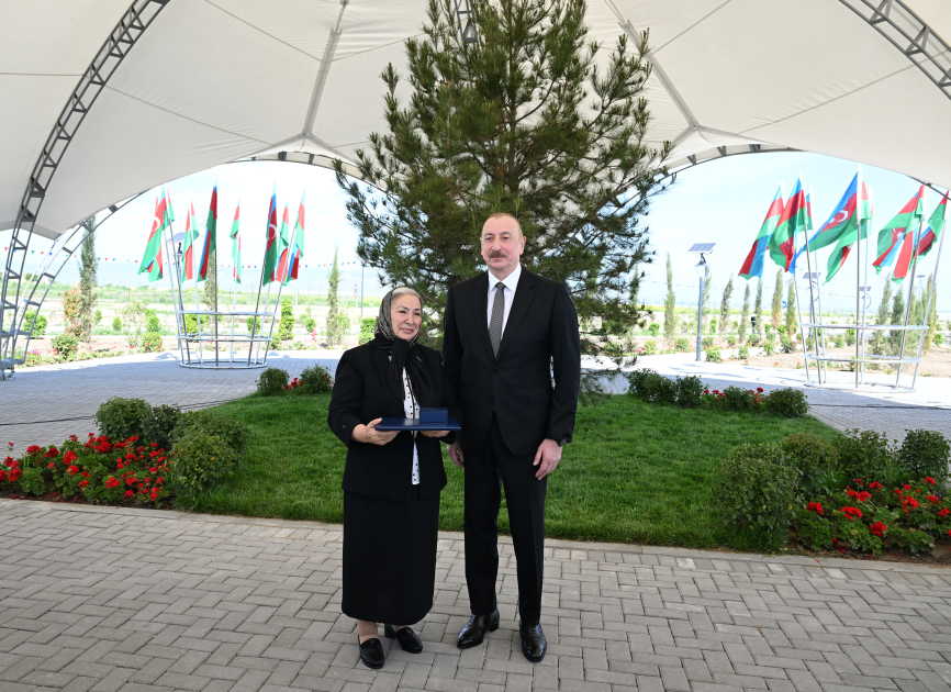 President Ilham Aliyev attends opening ceremony of first phase of Kangarli village in Aghdam (PHOTO)