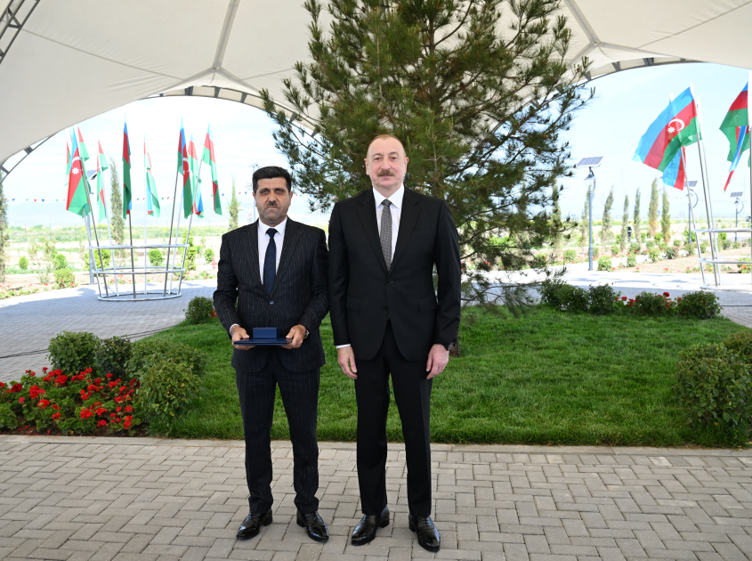 President Ilham Aliyev attends opening ceremony of first phase of Kangarli village in Aghdam (PHOTO)