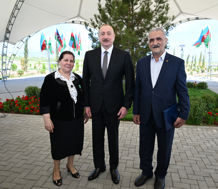 President Ilham Aliyev attends opening ceremony of first phase of Kangarli village in Aghdam (PHOTO)
