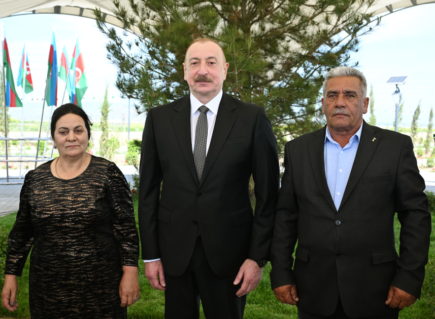 President Ilham Aliyev attends opening ceremony of first phase of Kangarli village in Aghdam (PHOTO)