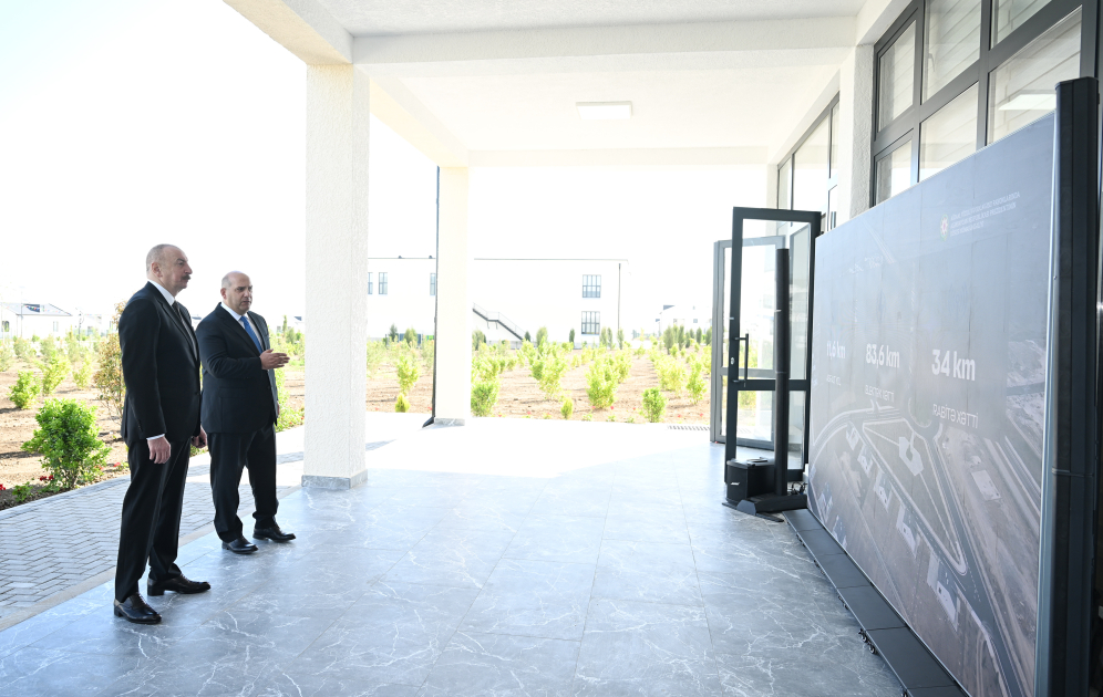 President Ilham Aliyev attends opening ceremony of first phase of Kangarli village in Aghdam (PHOTO)