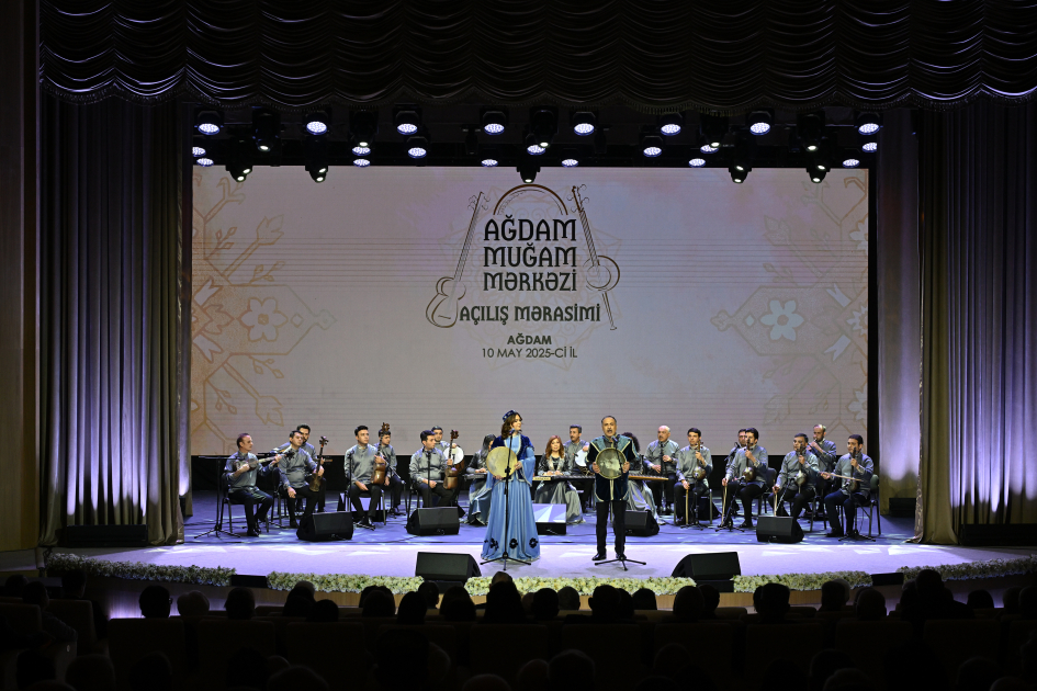 President Ilham Aliyev, First Lady Mehriban Aliyeva attend opening of Aghdam Mugham Center (PHOTO)