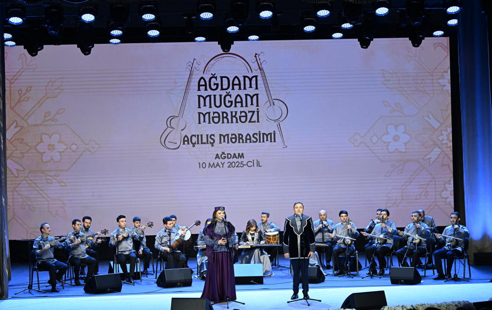 President Ilham Aliyev, First Lady Mehriban Aliyeva attend opening of Aghdam Mugham Center (PHOTO)