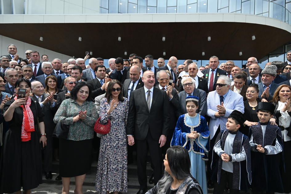 President Ilham Aliyev, First Lady Mehriban Aliyeva attend opening of Aghdam Mugham Center (PHOTO)