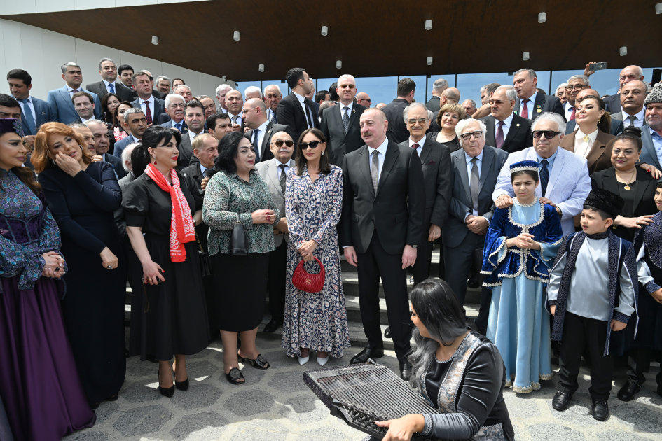 President Ilham Aliyev, First Lady Mehriban Aliyeva attend opening of Aghdam Mugham Center (PHOTO)